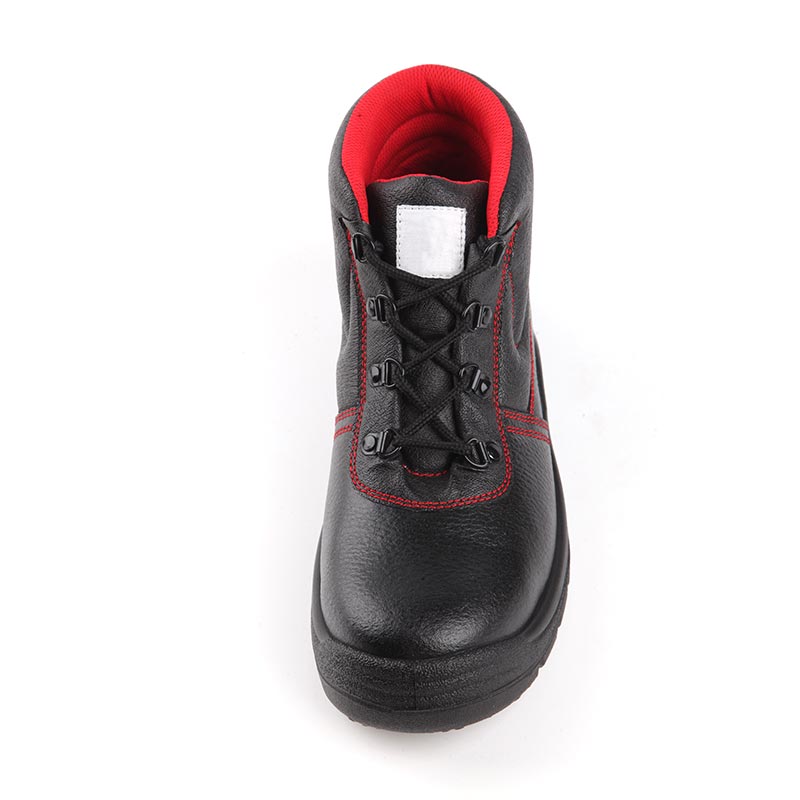 Low-Cut Smooth Cowhide Steel-Toed Construction Work Boots